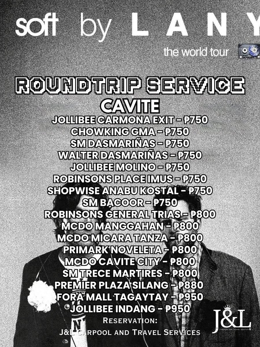 J&L Carpool and Travel Services tweet media