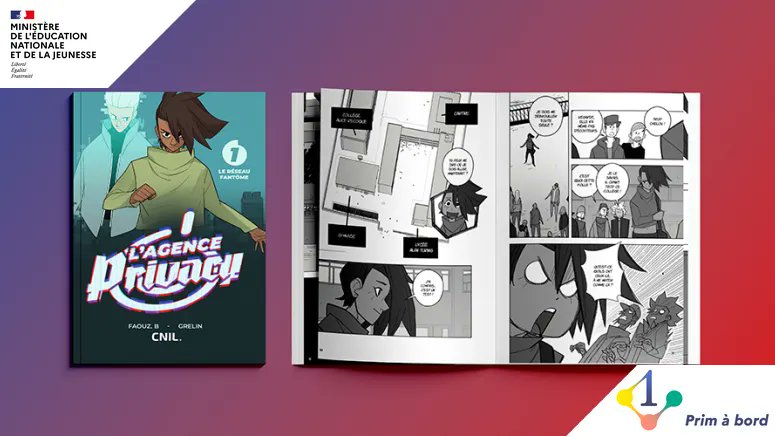 prim_edu_num's tweet image. Cycle 3️⃣ | Enseigner | #EMI

📌 Un manga pour aborder les données personnelles

▶️ primabord.eduscol.education.fr/un-manga-pour-…

✅ Aborder les risques numériques qui concernent les jeunes.
✅ Un format immersif et pédagogique pour susciter la discussion autour de la vie privée en ligne.