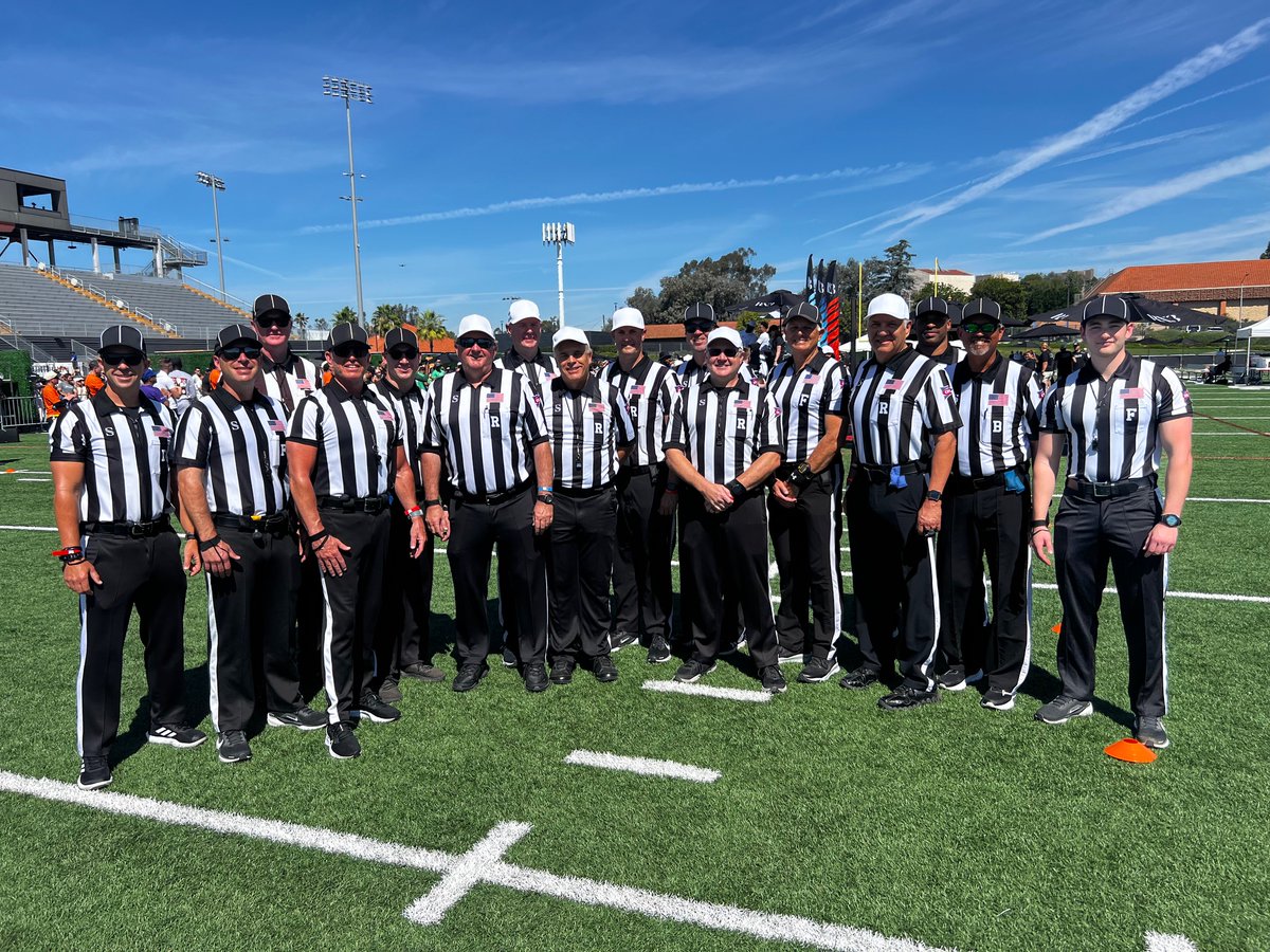 OCFOA's tweet photo. A number of @SDCFOA members joined #ocfoa officials to officiate the RX23 Foundation 2026 Charity Flag Football Tournament this past Saturday. 

So proud to be a part of an event that helped raise $4.2M for the RX3 Foundation charity partners.

Look for a video coming out soon. https://t.co/C5KftMn9r8
