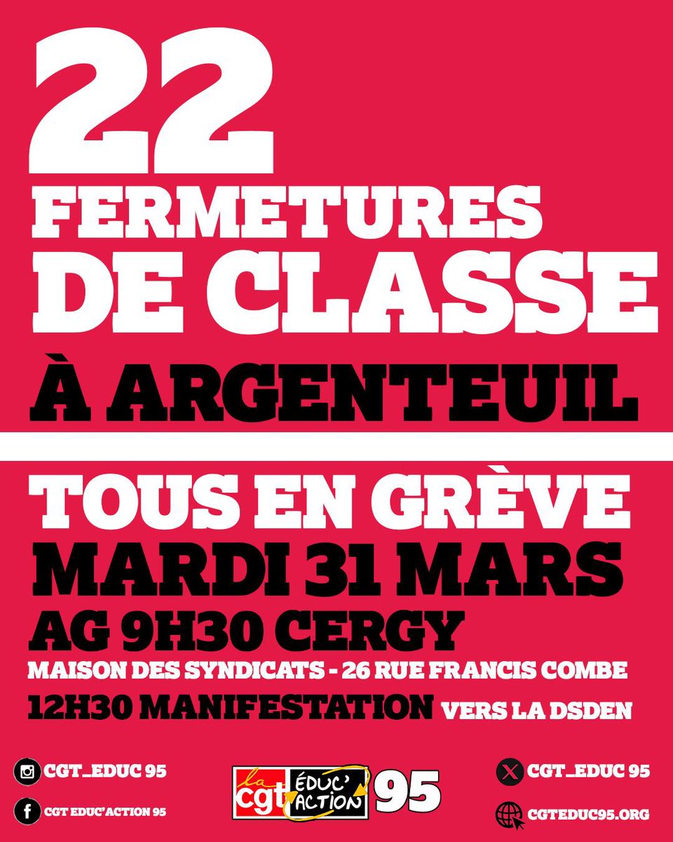 CGT Éduc’action 95 tweet media