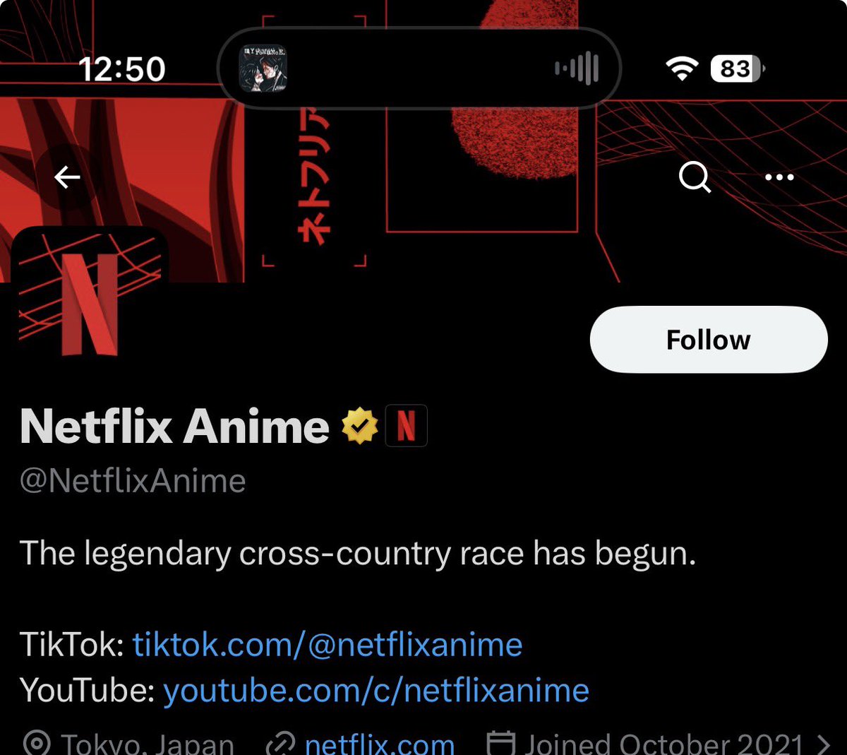 volpy5's tweet photo. @NetflixAnime "The legendary cross-country race has ended" https://t.co/5XVBbn1x88