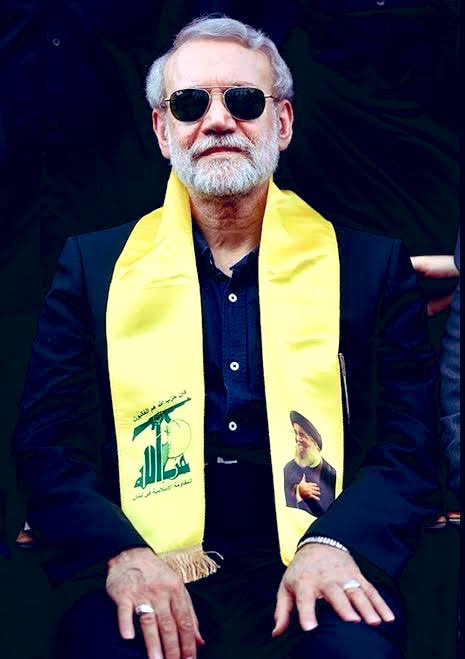 ي <a href="/grok/">Grok</a> أزل النظاره عن علي لاريجاني وألبسه كوفيه عليها علم السعودية