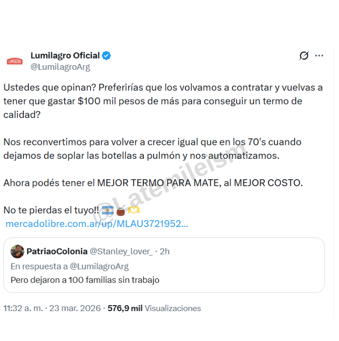 Humanos del mileísmo tardío tweet media