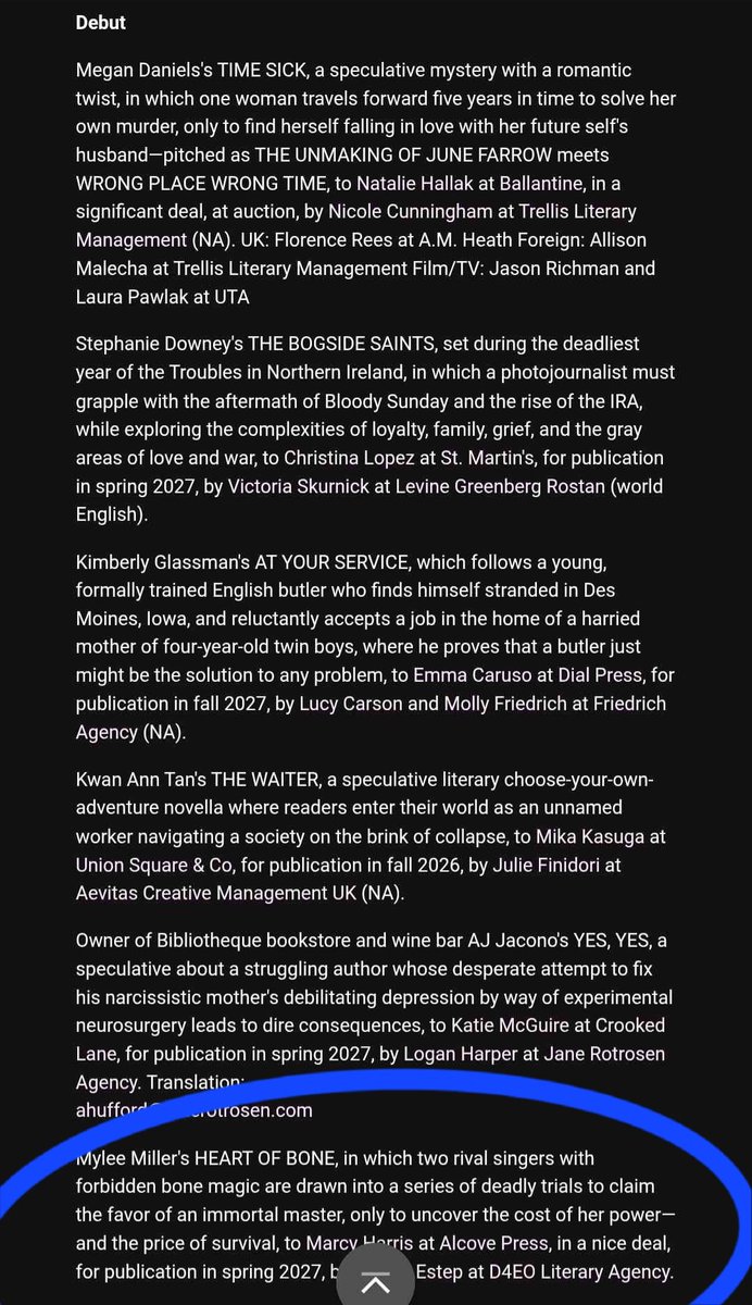 Mylee J. Miller has a 💀BOOK DEAL💀 tweet media