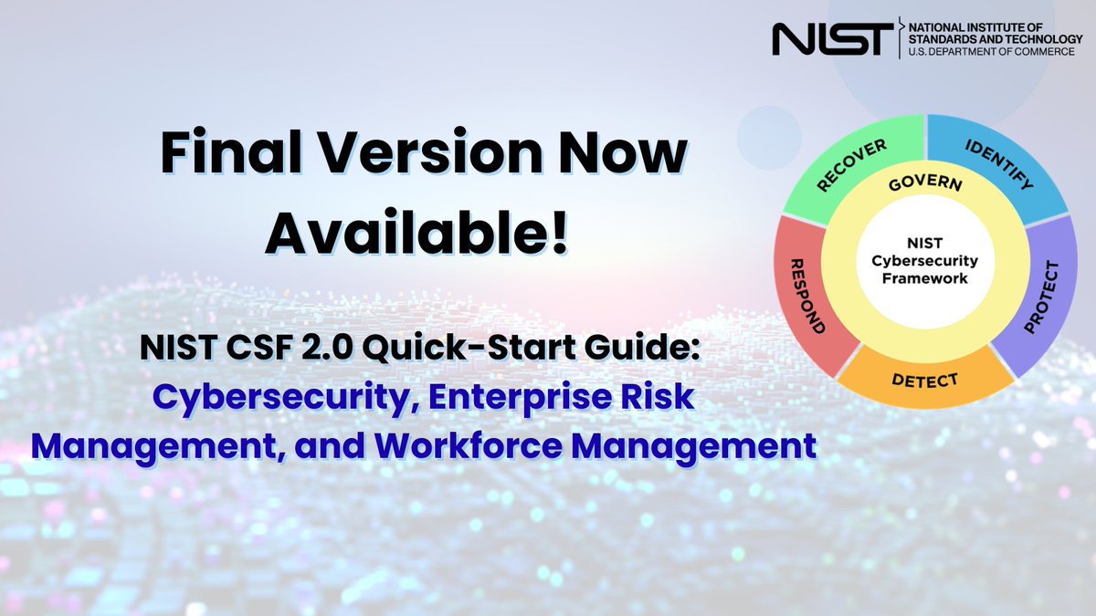 Cybersecurity @ NIST tweet media