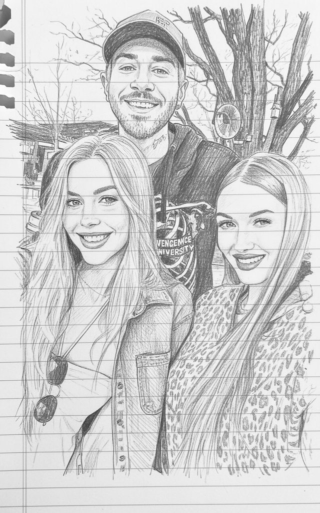 AmyAmy91674's tweet photo. A few drawings of Zacky &amp; Erika, and one of Zacky, Erika &amp; her sister.  @Vengenz1 @Erika_Love89 https://t.co/5MVBYyFMXi