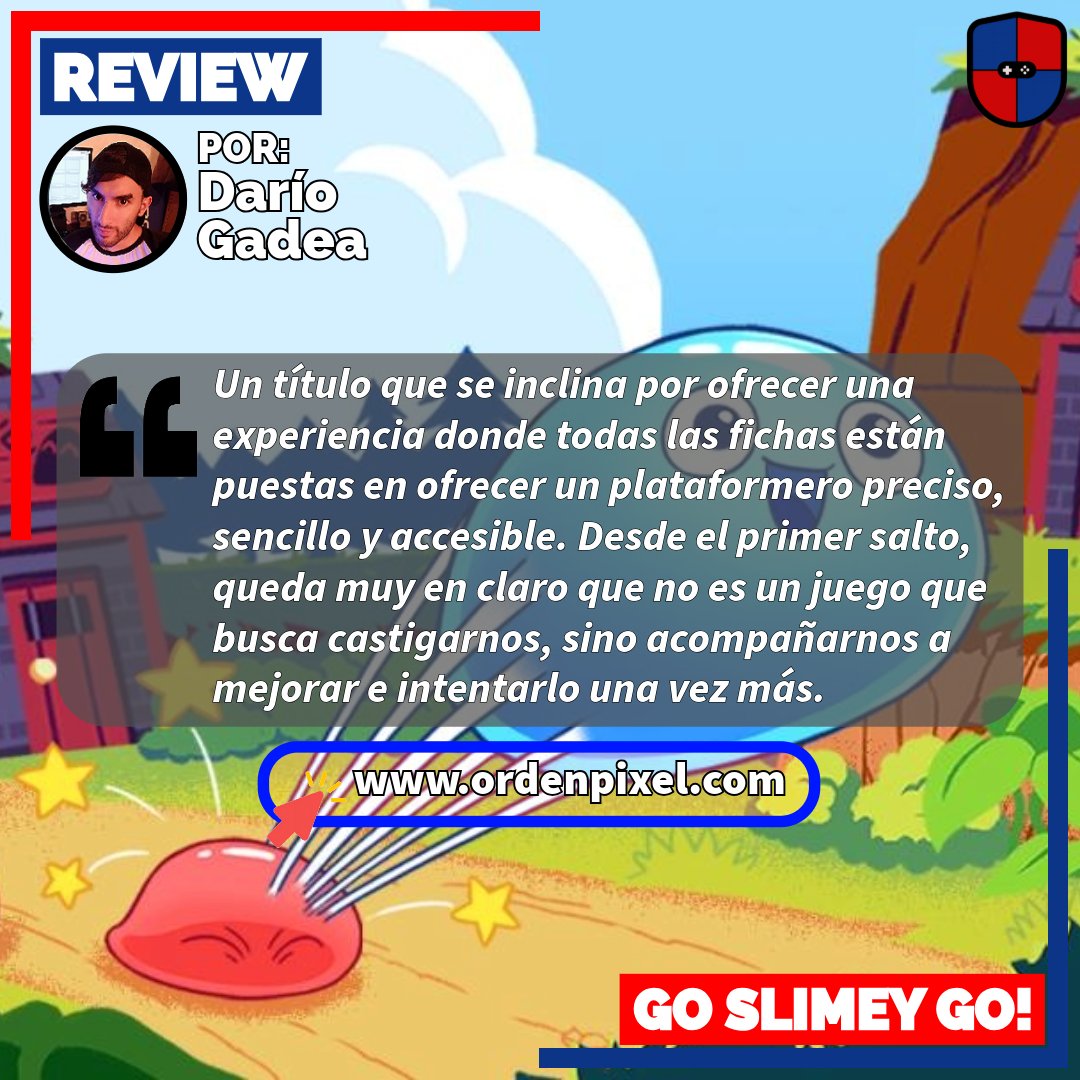 OrdenPixel's tweet photo. ✏️#Review Go Slimey Go!
⚡️En la simpleza de un salto bien medido, Go Slimey Go! demuestra que una caída es la invitación a intentarlo una vez más dejando en claro que persistir también es avanzar.
👇La review acá👇
https://t.co/tqrijLGirt
#GoSlimeyGo @goslimeygo https://t.co/bQafldR9ah