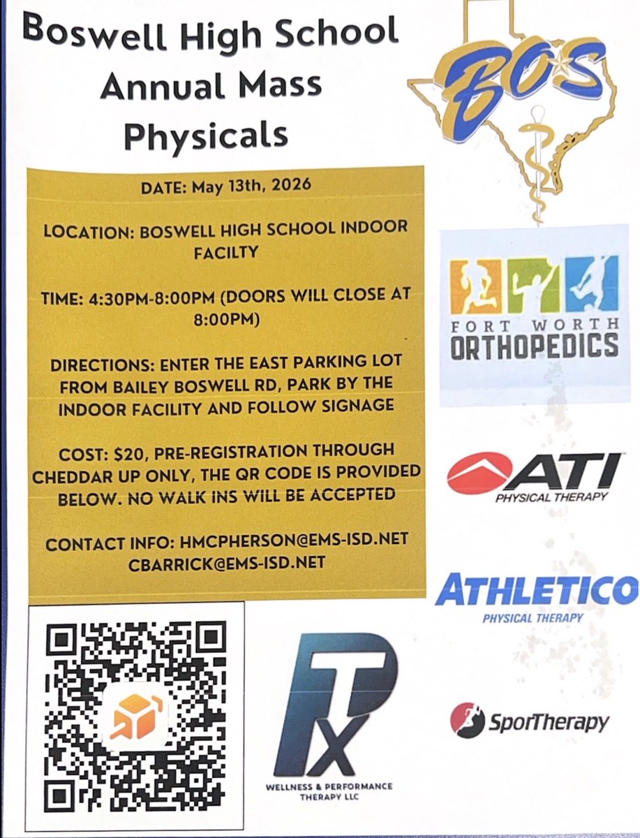 Boswell High School Athletic Training tweet media