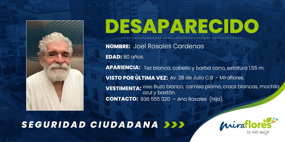 🔴 Ayúdanos a encontrarlo, sus familiares lo esperan. 👉 Dale RT para difundir la información.