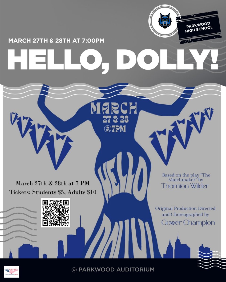 PWHSSports's tweet image. Come out and see our play "Hello, Dolly!" We would love to see you there!
@ucpsnc
@ucpsathletics
@parkwoodhsnC
@aghoulihan
@roughedgerowdies
#onepackonegoal
#roughedgeraised