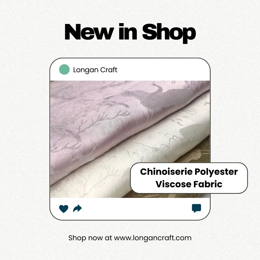 longancraft's tweet photo. 🧵 #New Arrival: Chinoiserie Polyester Viscose Fabric

Elegant chinoiserie prints on soft, durable polyester-viscose. Perfect for dresses, blouses, and outerwear.

✨ Smooth &amp; stylish
🌿 Comfortable &amp; long-lasting
👗 Ideal for fashion pieces

👉 Tap bio link to shop! https://t.co/LDmCCXRaRY