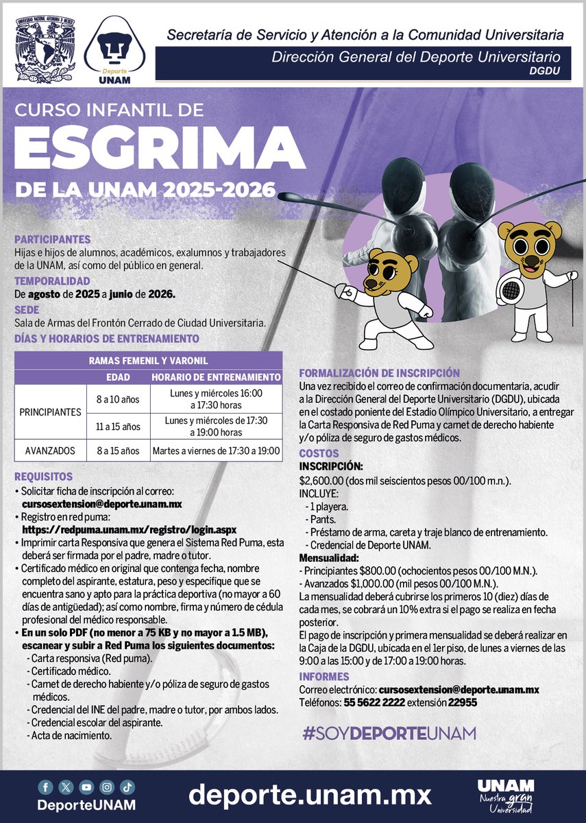 Deporte UNAM tweet media