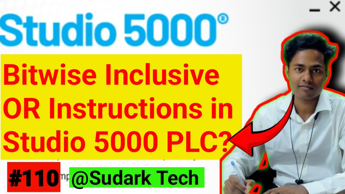 Sudark_Tech's tweet photo. Coming Soon......https://t.co/0P9V9j4e6T
What is Bitwise Inclusive OR instructions in Studio 5000 #Studio5000 #tutorial #automation #plcprogram #SudarkTech  #programming https://t.co/ihxvAZBbPP