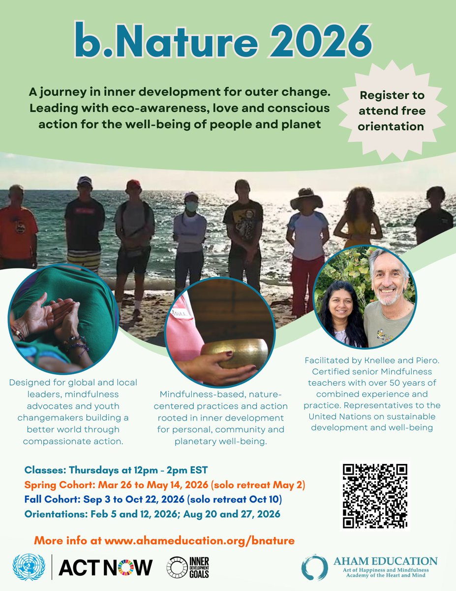 knelleeb's tweet photo. Learn How We Bring Mindfulness to the United Nations. Read resiliency stories from #AHAMgirls on local to global mindful advocacy. Cheer them on, support and join us!- https://t.co/iF1M6EAYbK https://t.co/NdXZHiSrni