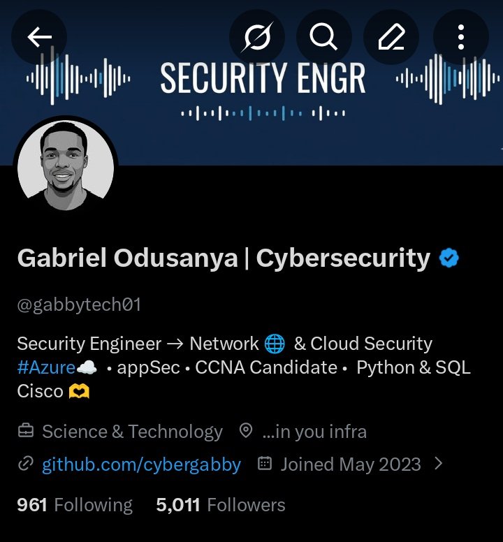Gabriel Odusanya | Cybersecurity tweet media