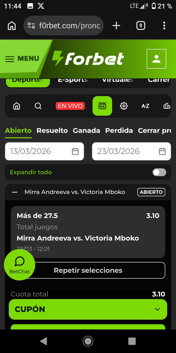 CLFEcuador's tweet image. Bet
Tu código es: MO2JT
#Combinada