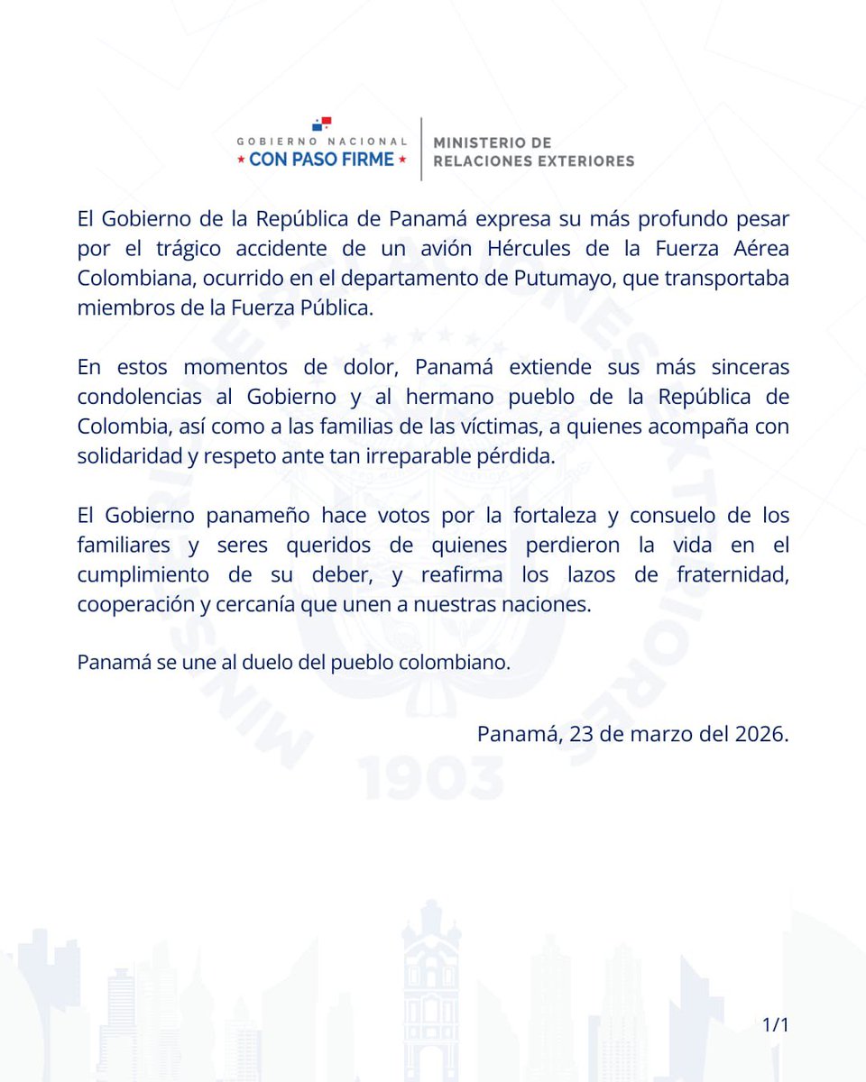 CancilleriaPma's tweet photo. 📍Comunicado https://t.co/9r42gIEb9t