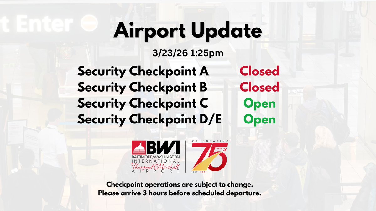 BWI Marshall Airport tweet media