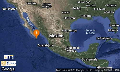 SismologicoMX's tweet photo. SISMO Magnitud 4.1 Loc  7 km al NOROESTE de SAN JOSE DEL CABO, BCS 23/03/26 10:59:57 Lat 23.08 Lon -109.77 Pf 14 km https://t.co/FAAth8HI6u