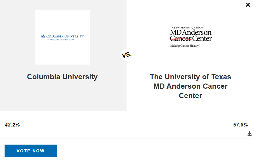 YuefeiZ's tweet photo. ❤️ We made it to the FINAL EIGHT of #STATMadness 2026! 🤼
Thanks to everyone who voted: Columbia's Squidiff AI (our diffusion model predicting cell responses & development, developed with Stanford) is now facing MD Anderson Cancer Center, and we need your votes to reach the Final Four!🙋🙋♀️
We're the underdog at 42.2% to 57.8%, but we've been here before. Your support carried us this far, and every single vote matters now more than ever 🙏🚀
Vote here 👉 https://t.co/tWBO8dIkEA
@statnews @Columbia @Cancer_dynamics