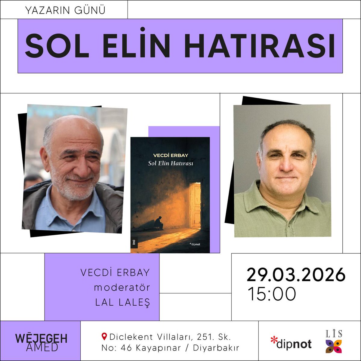 Wejegeh Amed | Diyarbakır Edebiyat Evi tweet media