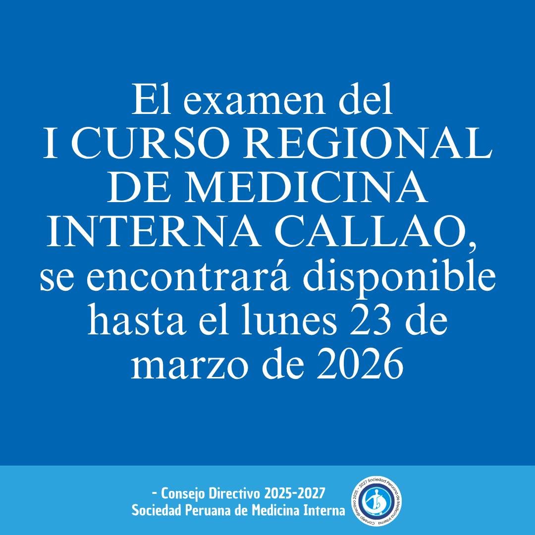 Sociedad Peruana de Medicina Interna tweet media