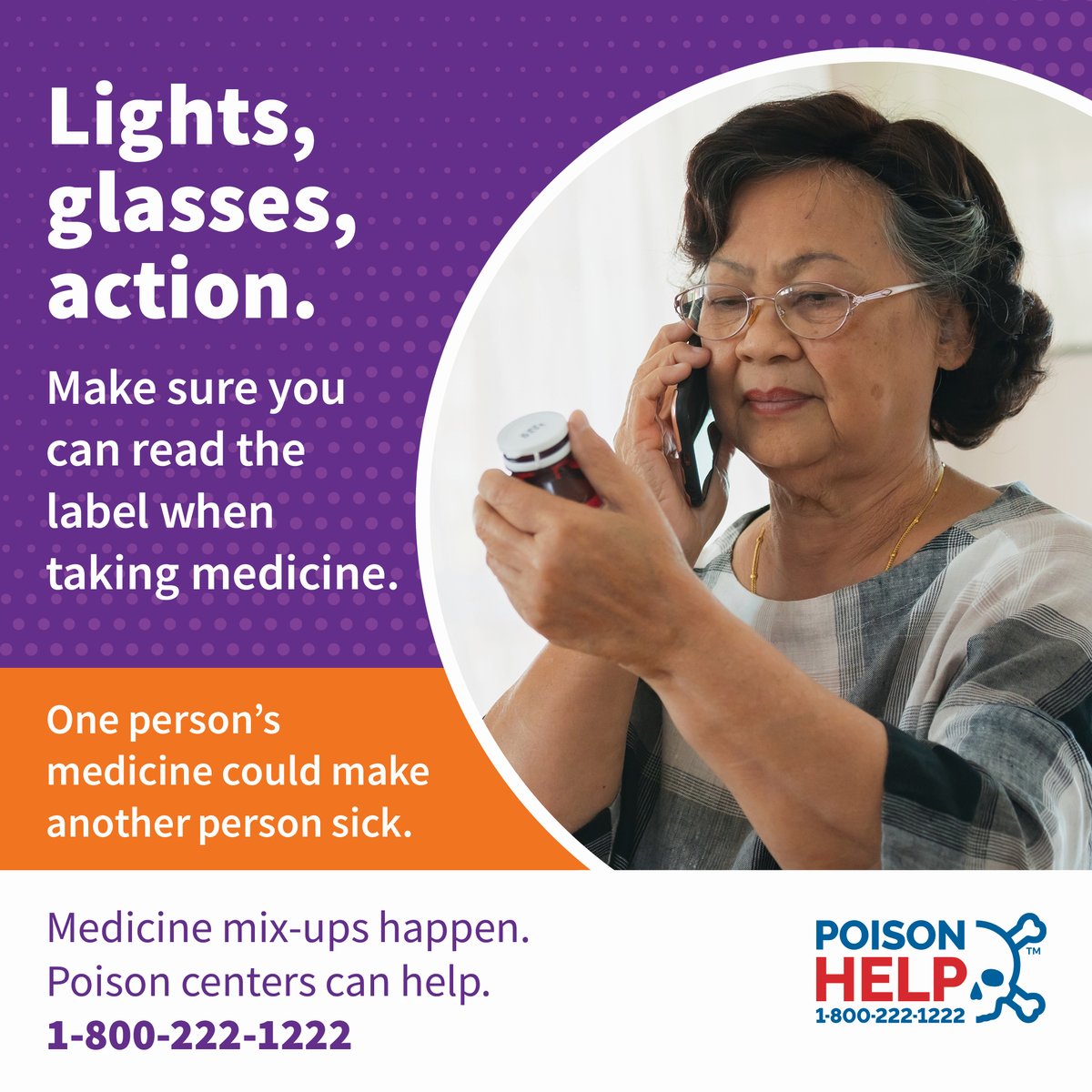 MNpoisoncenter's tweet image. Prevent #medicine 💊mix-ups by:
✅Turning on the lights and wearing glasses if you need them
✅Reading all directions every time you take your medicine
Medicine questions? ☎️Call 1-800-222-1222 for #advice.
#preventpoisoning