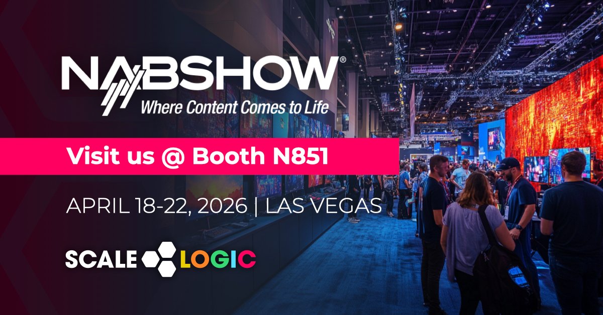 Less than a month to #NAB2026. Our WorkflowConnect platform is designed to unify, automate and scale your media environments with storage, AI search, archive, and media browsing. Learn more at booth N851. Book a meeting now.  scalelogicinc.com/blog/join-us-a…