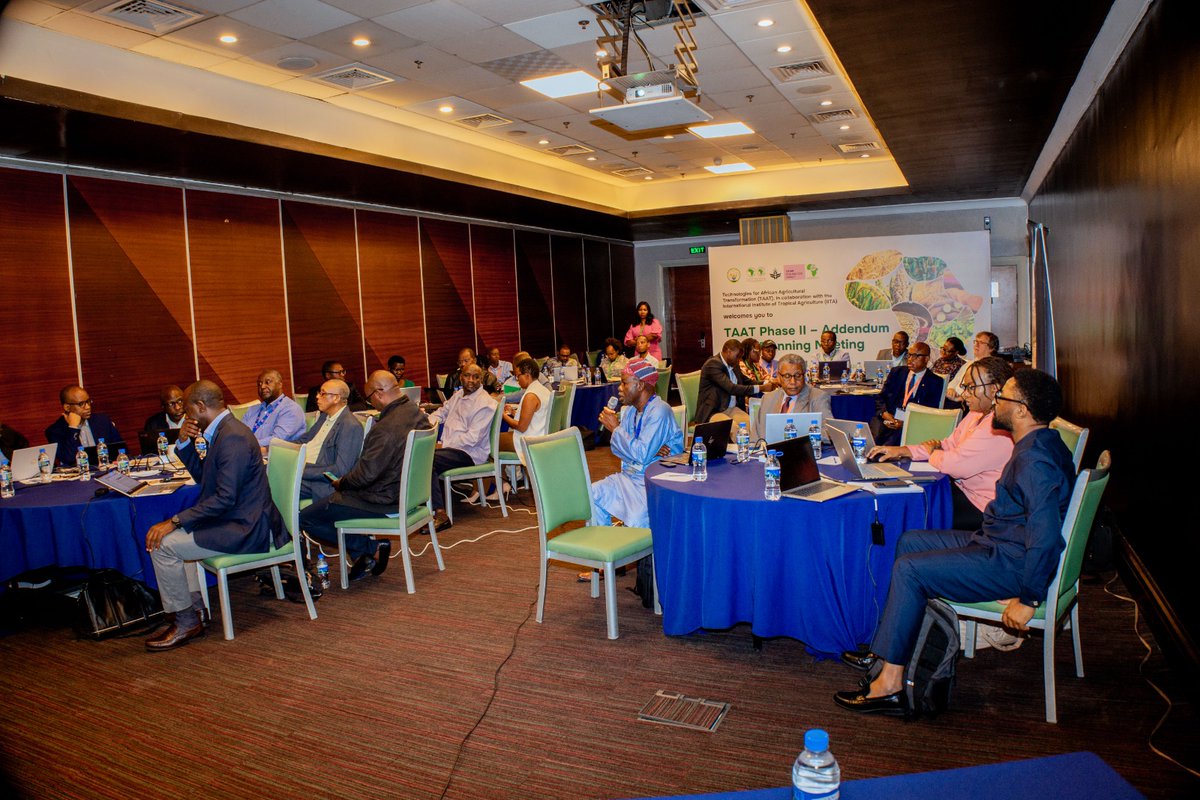 IITARWANDA's tweet photo. Today in #Kigali, @AfDB_Group’s @Taat_Africa kicks off a 2-day inception meeting for its extension project across #Nigeria, #Uganda, #Tanzania, #Malawi, #Zambia, #Rwanda. The initiative aims to strengthen seed systems, build research capacity, and empower youth agripreneurs. https://t.co/6RAwHUOo61