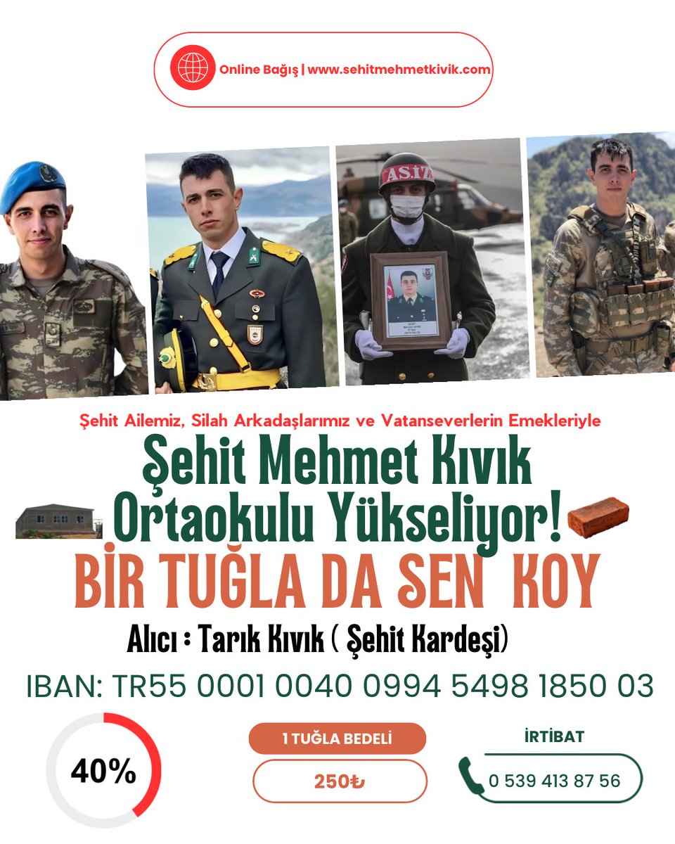 Ne dünyalık istediler ne aferin umdular,
Ne kavgadan vazgeçtiler, ne gücenip küstüler.
Vatan, millet ve devlet, alsancaklar hakkına
Dar günlerin erkek arslan sesiydiler…  Sustular!
Ama unutulmadılar 🧱🏫🇹🇷

sehitmehmetkivik.com/sehitmehmetkiv…