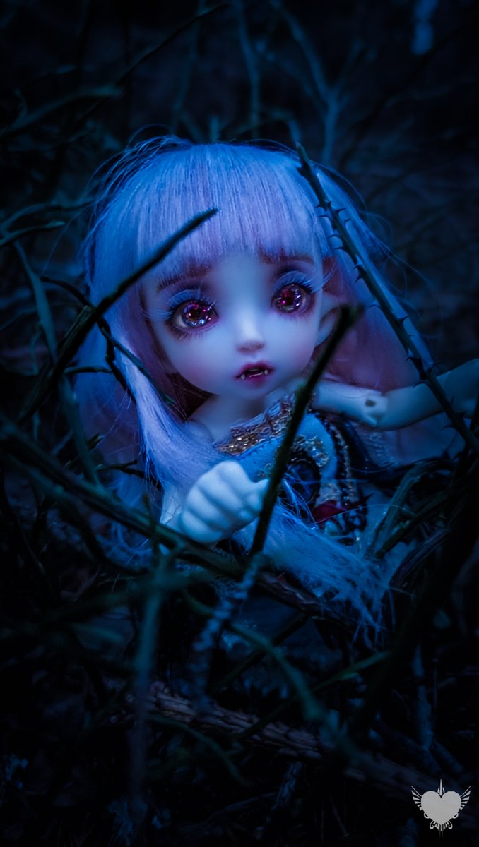 Some more pictures I made during the evening walk together with my friend in the forest. I am so happy she enjoyed making photographs as well 🥰  I am thinking of calling her Jade after the moon bunny. I still have to paint her bunny parts <3 But I will start with that in time.