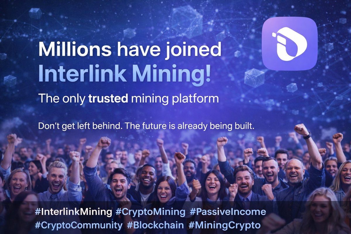 K_Gad806's tweet photo. 🚀 Millions of people have already joined Interlink Mining and that’s not by accident.
When a platform gains this much trust worldwide, it speaks for itself. People don’t stay where they don’t feel secure
Don’t get left behind. The future is already being built.
#InterlinkMining https://t.co/VV7JykMjU5