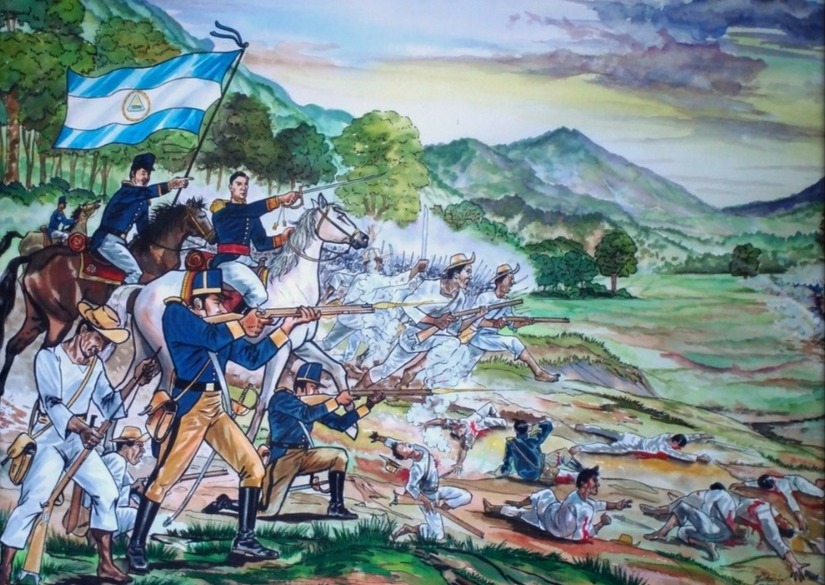 centrohistoria's tweet photo. 23MAR827. Se desarrolla la Batalla de Arrazola, en la cual el Ejército Federal, comandado por el General Manuel José Arce, derrotó a las tropas salvadoreñas bajo el mando del Coronel Ruperto Trigueros. Estas buscaban restablecer en el poder a las autoridades liberales del Estado https://t.co/ynmWt1n0g2