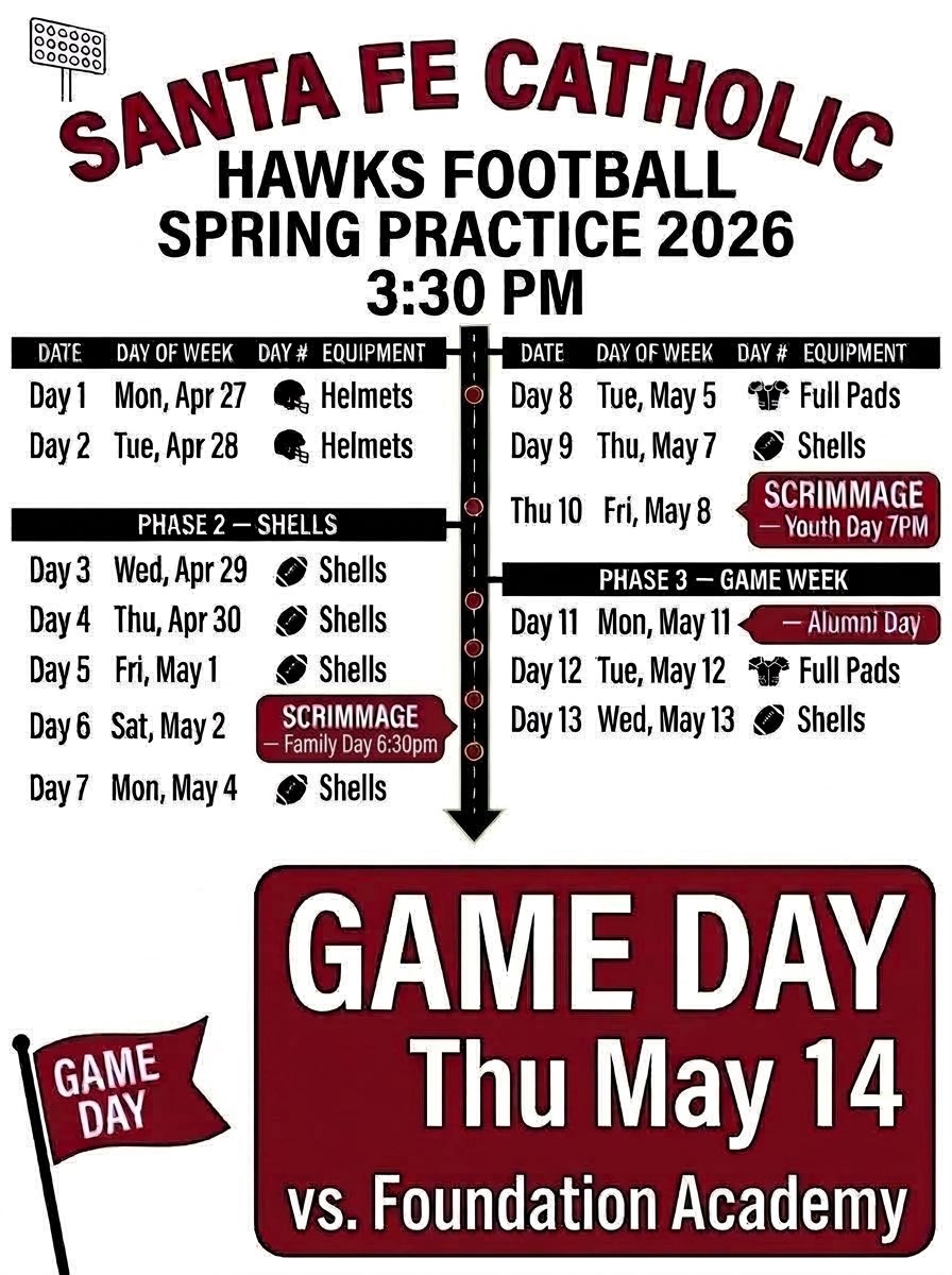 Santa Fe Catholic High School Football tweet media
