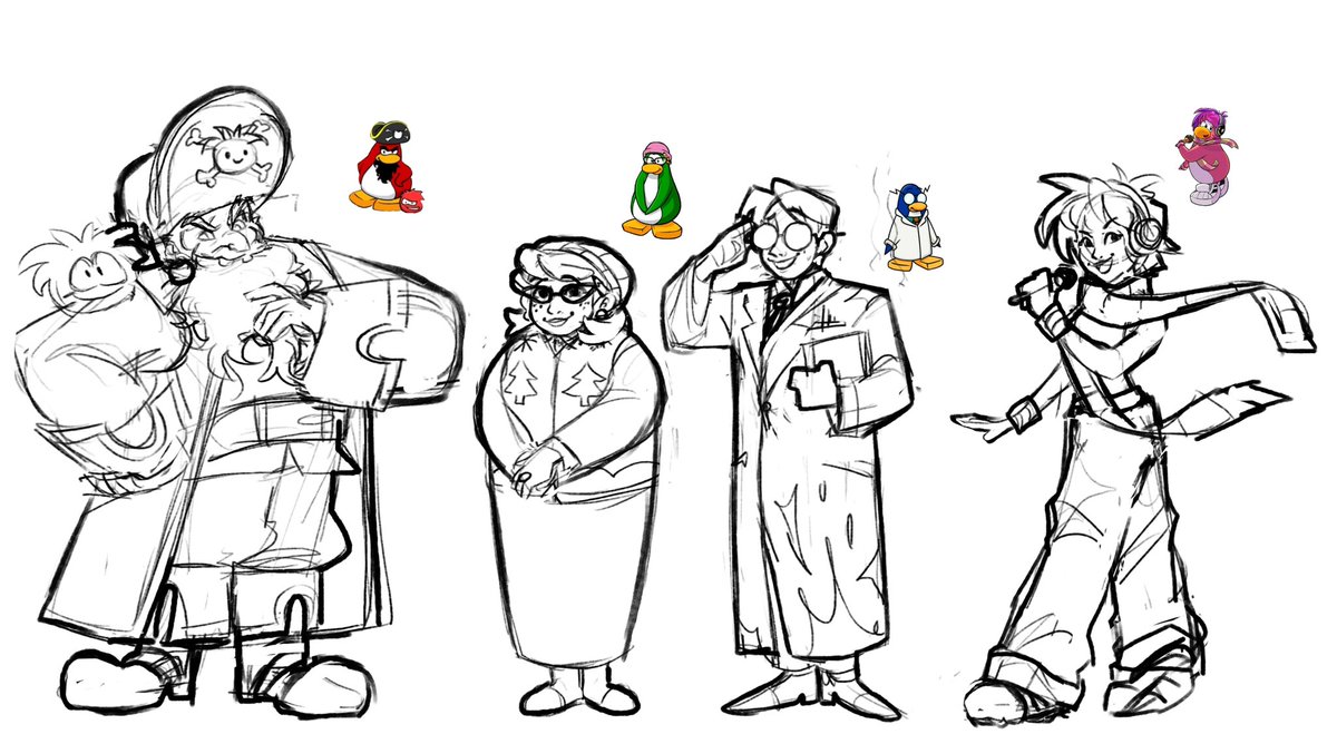 Ruffsketch__'s tweet photo. Penguin people https://t.co/EOi83jXaQW