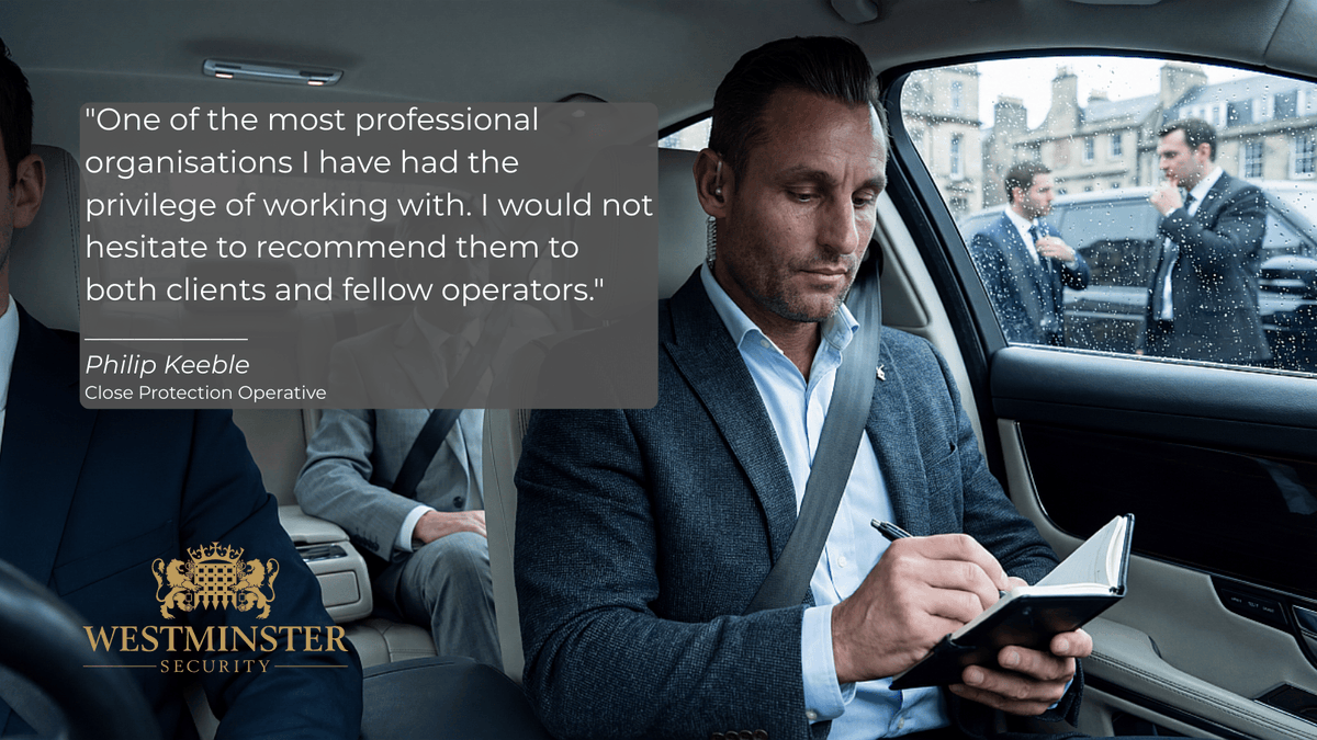 WestminSecurity's tweet photo. The standard of our service is defined by the people we deploy on tasks - which is why feedback from experienced Operatives means a lot to us!

#closeprotection #bodyguards #westminster #security https://t.co/vxTqbMT4Fj