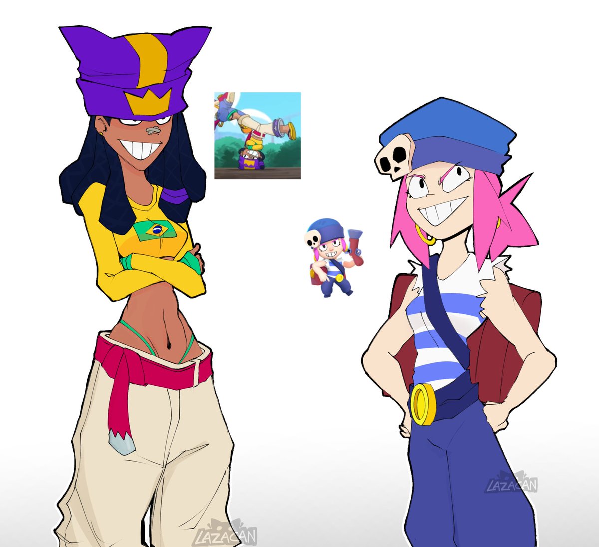 lazacan's tweet photo. Minita y Penny parálisis
#Brawlstars #art https://t.co/XL0OEZ0o6n
