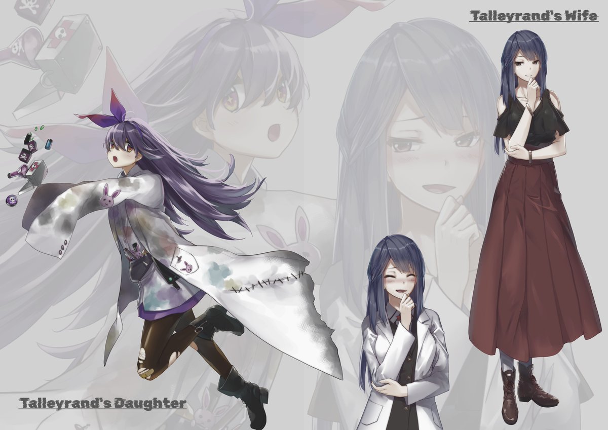 Characters from my visual novel AENIGMA #2