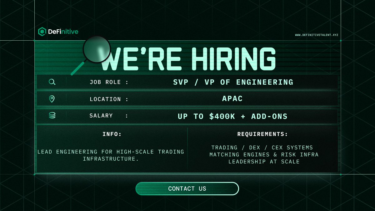 DeFinitive Talent | Hiring All Web3 Professionals tweet media