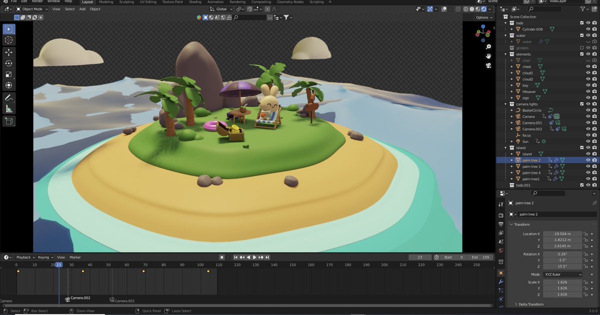 Bryan_Spencer_'s tweet photo. Traverse the treasure island #Styleframes #Behindtherenders #Blender3D https://t.co/JLfxHvwIHm