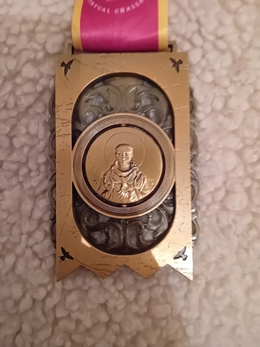 tesol_dr's tweet photo. Completed the  St Francis Way Challenge
503km/312 Miles
Started November 16 2025
Completed March 10 2026

Medal

@myvmission #stfrancis #stfrancisway #Catholic #Pilgrimage #Virtual #VirtualRunning #drjohnjennigns #galway #ireland #conquerorchallenge #Medal #italy https://t.co/hbZLpQAdhn