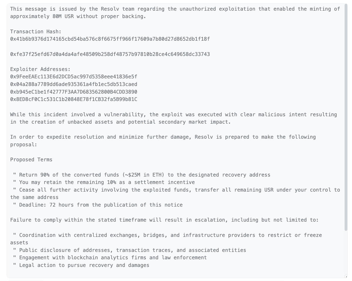 Resolv Labs tweet media