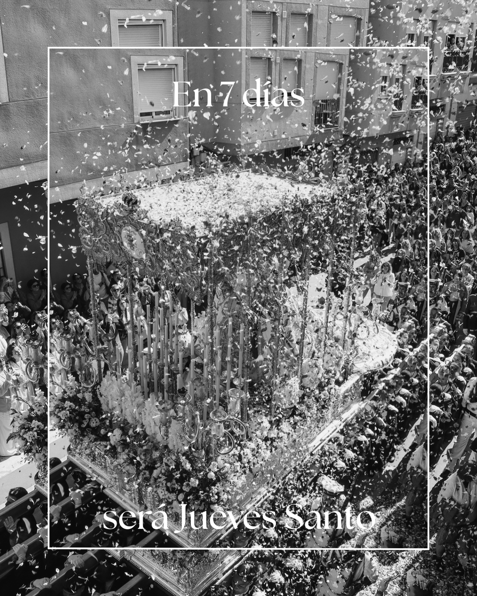 𝐉𝐔𝐄𝐕𝐄𝐒 𝐃𝐄 𝐂𝐀𝐔𝐓𝐈𝐕𝐎 𝐘 𝐑𝐎𝐂𝐈𝐎

“Porque cuando falta la voz, es la fe la que habla en el lenguaje eterno de la devoción.” - Presentación del Cartel 2025 - María Reyes

7 días nos separan del Jueves Santo.

#CautivoMelilla #RocioMelilla