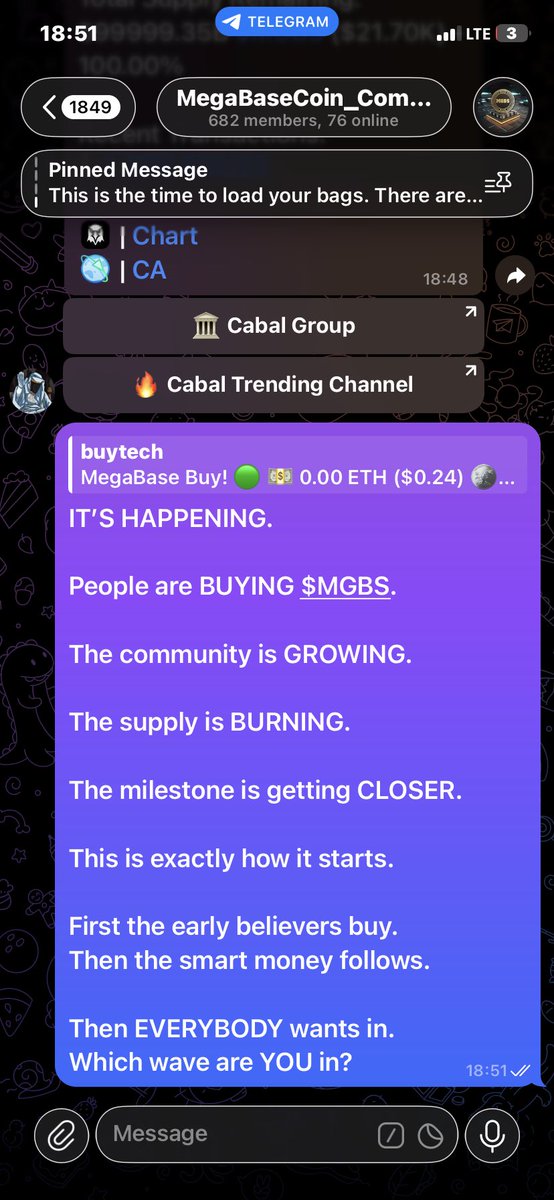 <a href="/bitget/">Bitget</a> It’s $MGBS <a href="/MegaBaseCoin/">MegaBase Coin</a> again on #BASE network. 
CA:
0x481ef7Ff561d9a2a892553ba930A6365f911E0bb

#base #Crypto #Memecoin #CryptoCommunity #Web3Revolution #Altcoins #Airdrop #CryptoNews  #1000xgems