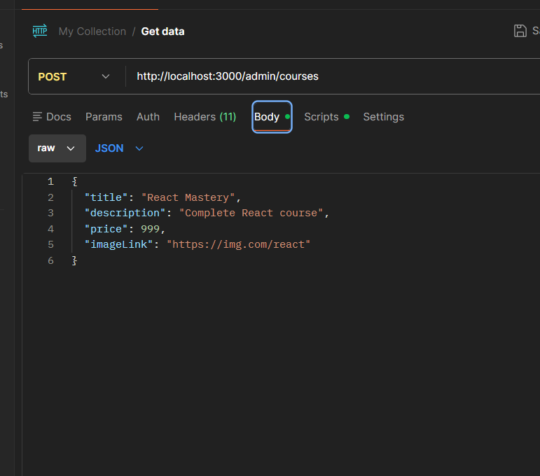 1amWaziR's tweet image. 🚀Built a Course Selling Backend API today.

- role based access (admin/user)
- admin can create &amp;amp; purchase courses
- userr can view and purchase course
- mongoDB + express
- middleware based authentication
- RESTful API structure with modular routing

#backend #mongodb #nodejs