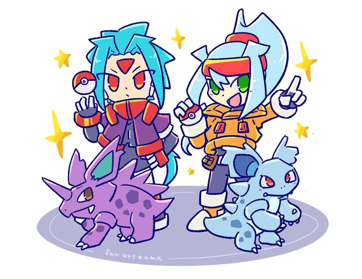 ama_megaman's tweet photo. ニドっ子が似合いそうだな〜と思いながらリーフグリーン遊んでた🎮 https://t.co/yUnWTScDM7