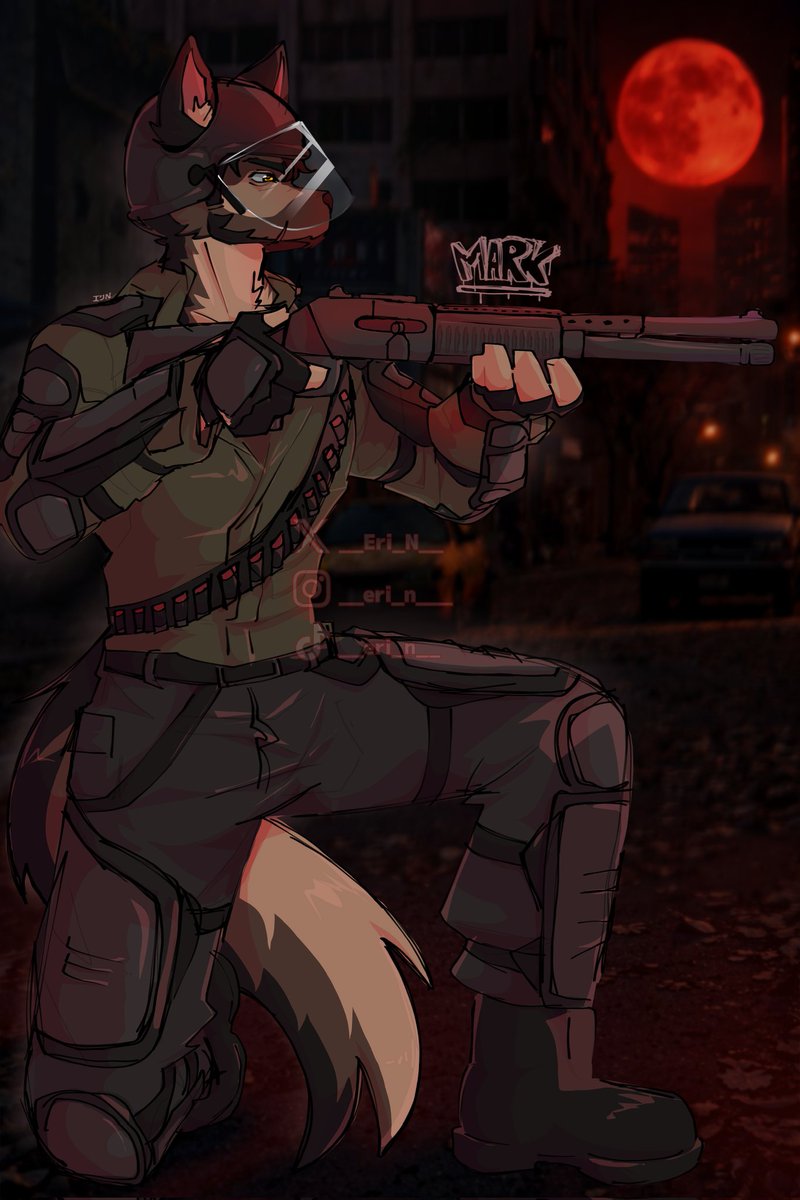 __Eri_N__'s tweet photo. Commission for @MarksmenT7 
.
.
#furryfandom #CommissionedArt #furry #oc #militar #apocalypse #ocbackstory #art #digitalartis #opencommissions #comis https://t.co/DMPTgKZV8v