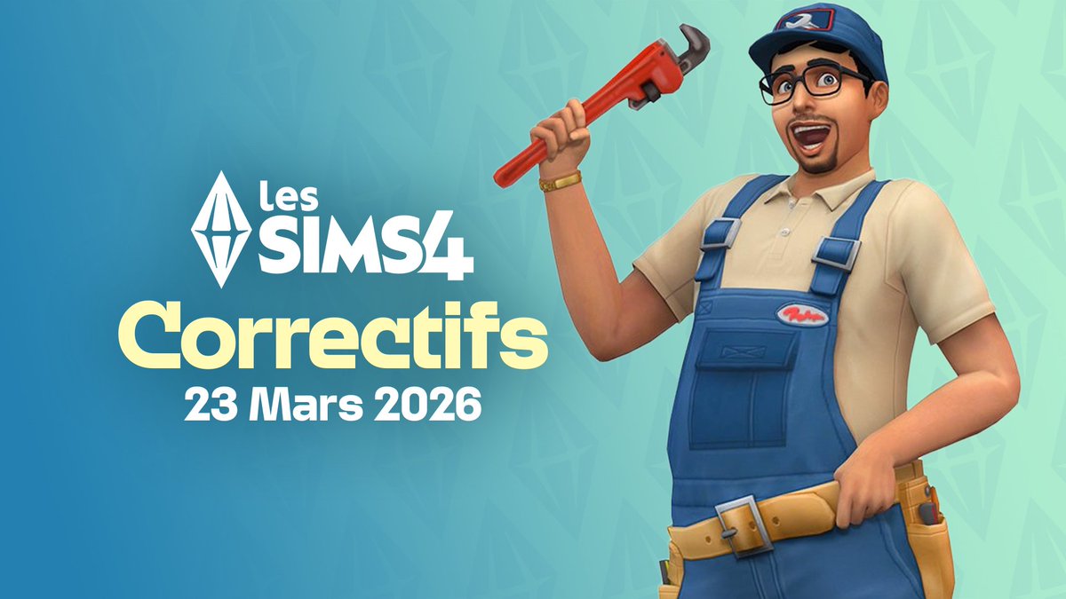 🔄 #LesSims4 : Correctifs du 23 Mars 2026

➡️ insidesims.com/articles/les-s…

#LesSims #TheSims #Sims4 #Sims4Update #Sims4DLC #Sims4News #GamingFR #ActuGaming #Gaming #Marketplace