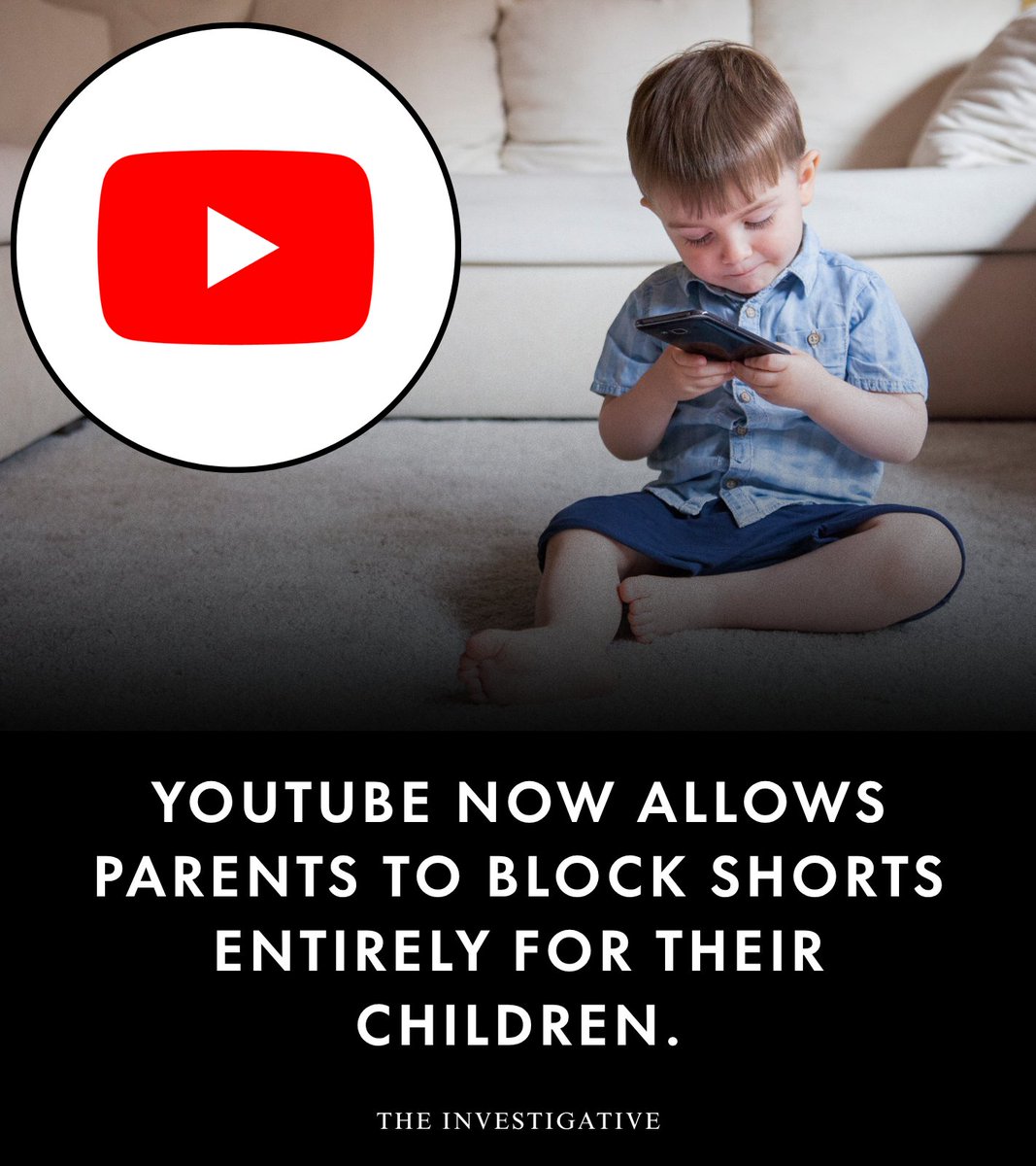 AnonymousNewsHQ's tweet image. Parents can now limit or block YouTube Shorts using Family Link, time limits, and supervised accounts.

#YouTubeShorts #ParentalControls #ScreenTimeManagement #FamilyLink #fblifestyle