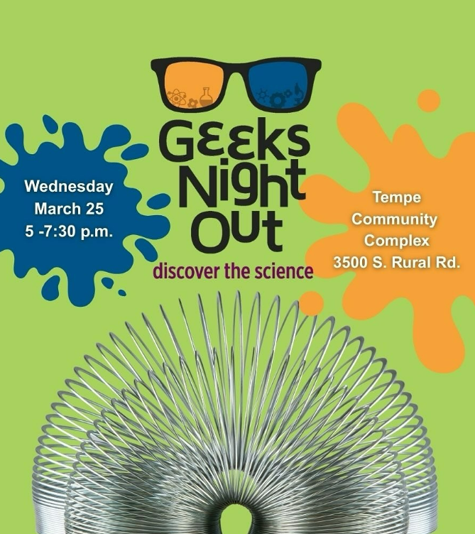 Celebre con MCAQD y @SciTechInst en Geeks Night Out de <a href="/Tempegov/">City of Tempe, AZ</a>. Este evento gratuito y familiar celebra #STEM con actividades interactivas y prácticas. ¿No puede asistir? Disfrute en casa con un Kit de Proyecto #STEM de Aire Limpio en bit.ly/3JF1VWh.